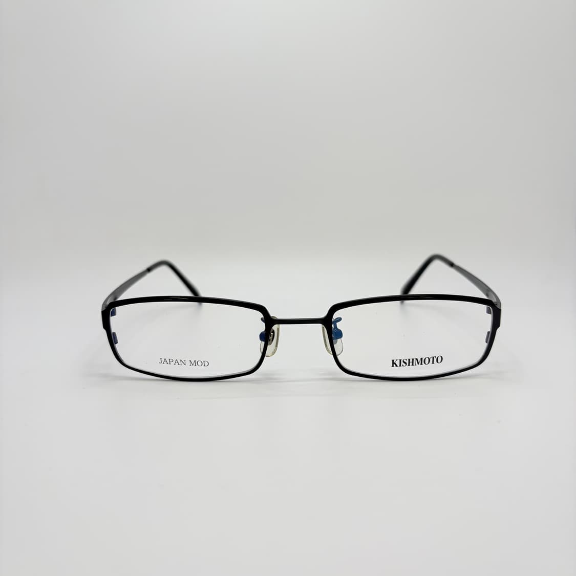 KISHMOTO 블랙 스퀘어 메탈테 빈티지안경 상품이미지3