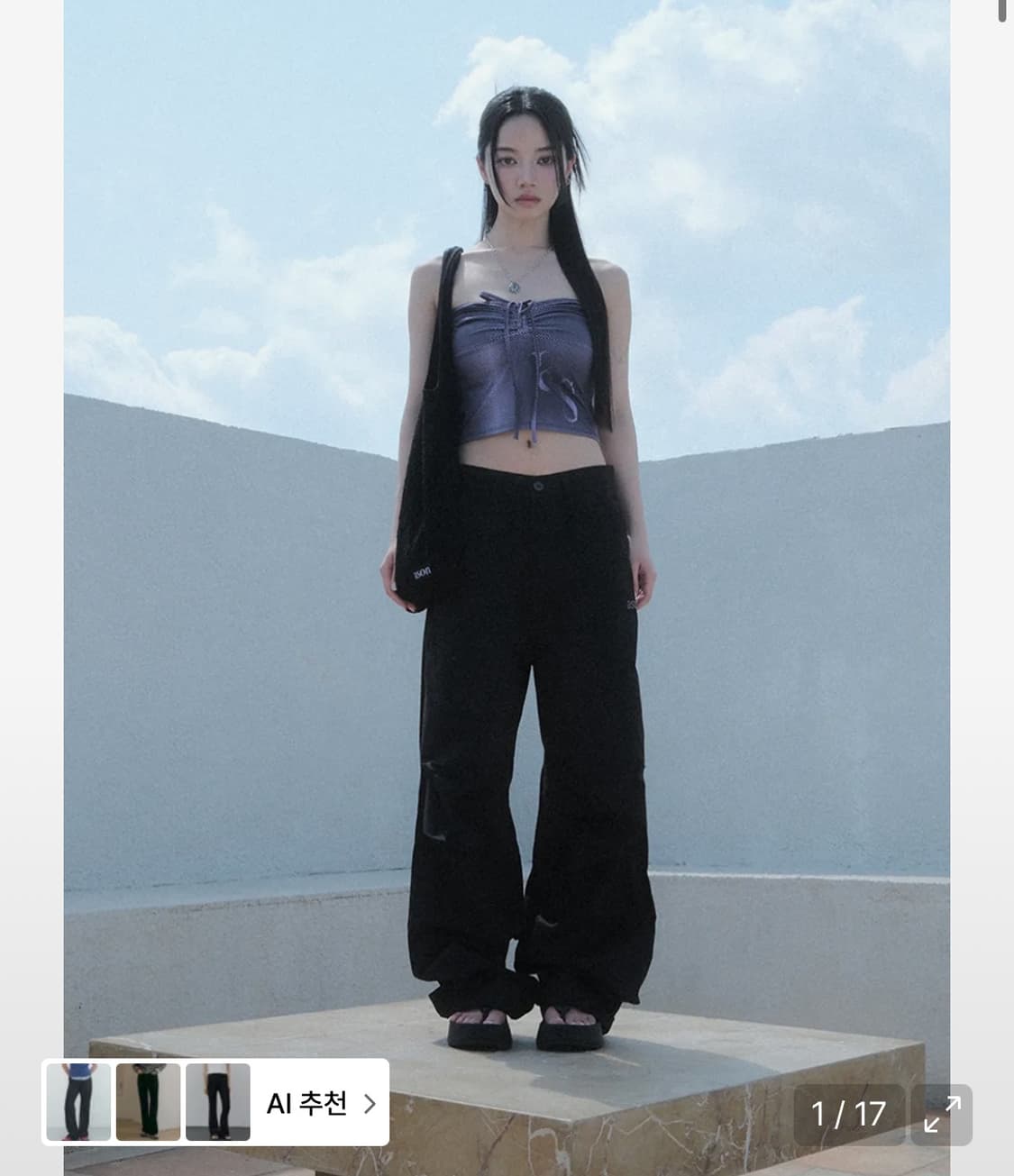 애즈온 피터 팬츠 바지 PETER PANTS / BLACK 상품이미지1