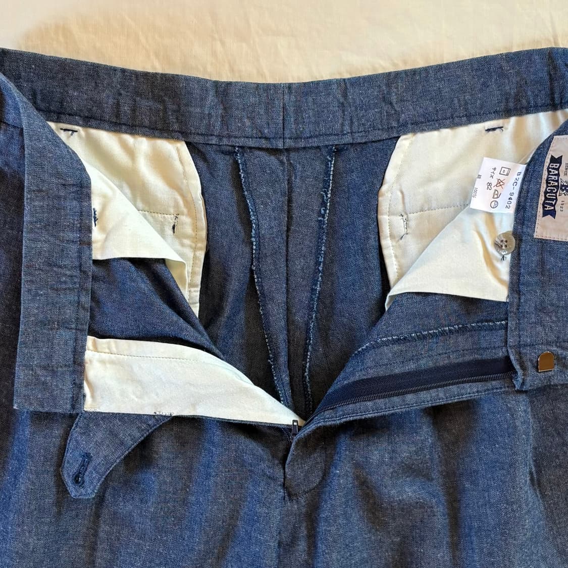 BARACUTA 샴브레이 투턱 팬츠 (32) 상품이미지5