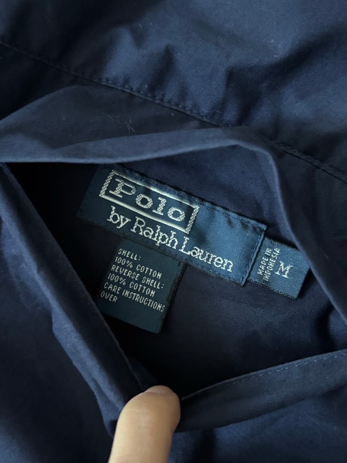 Polo 폴로 랄프로렌 네이비-레드 리버시블 후드 코튼 자켓 상품이미지5