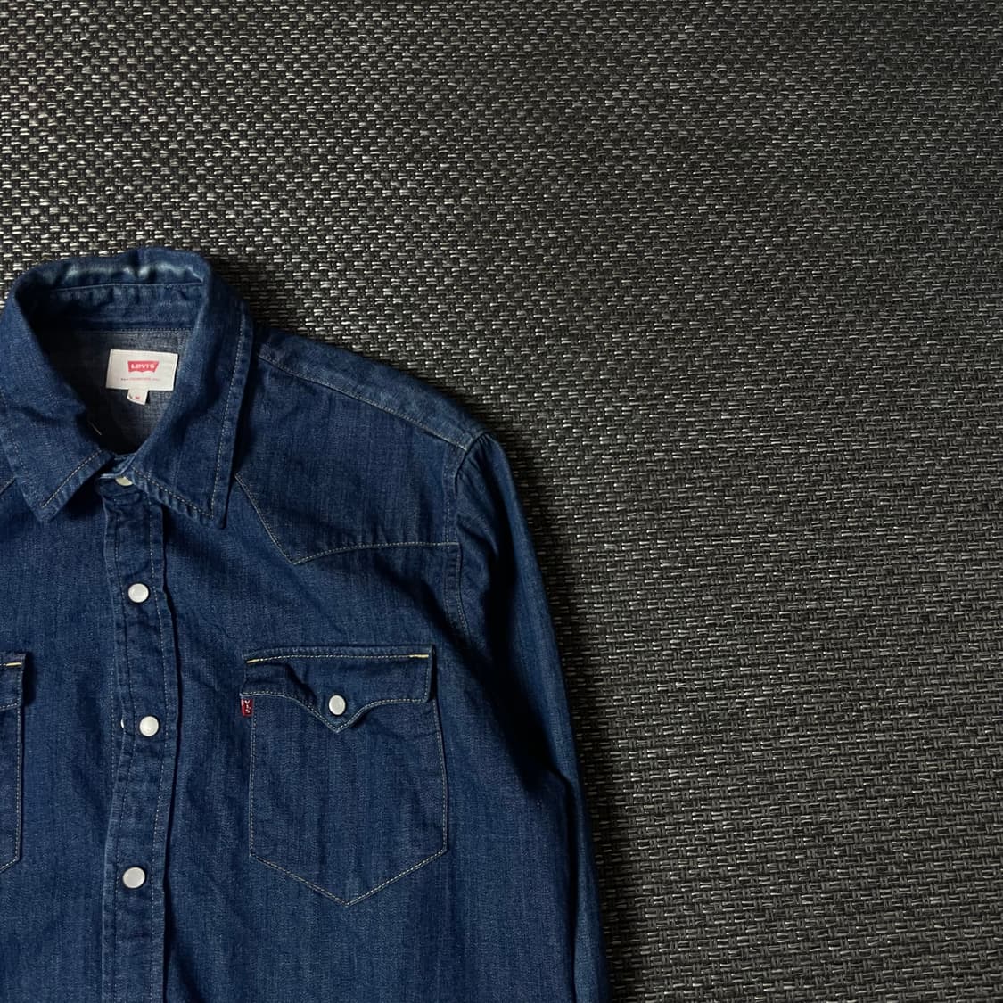 리바이스 진청 투포켓 데님 셔츠 M 상품이미지3