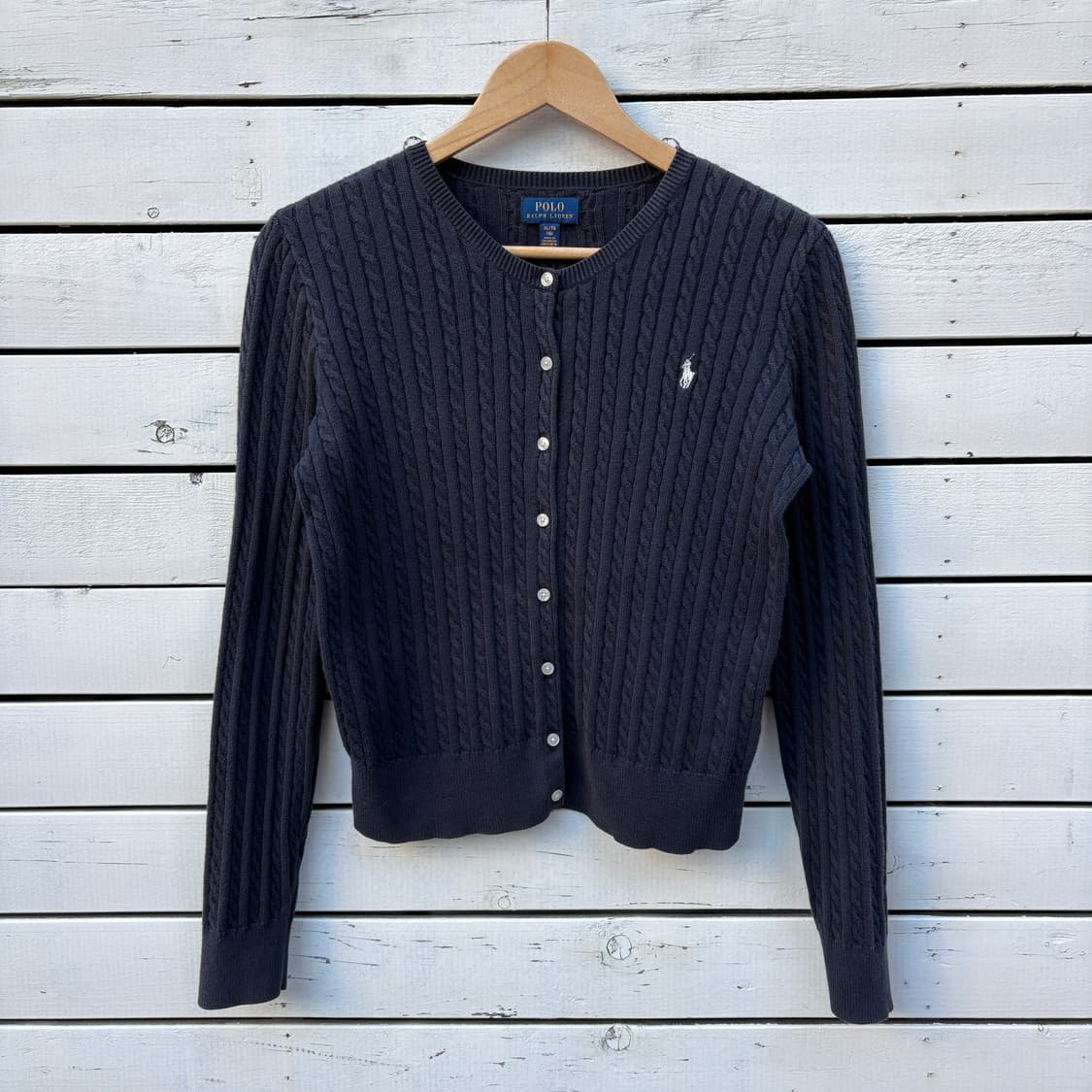 Polo 폴로 케이블 꽈배기 니트 가디건 상품이미지1