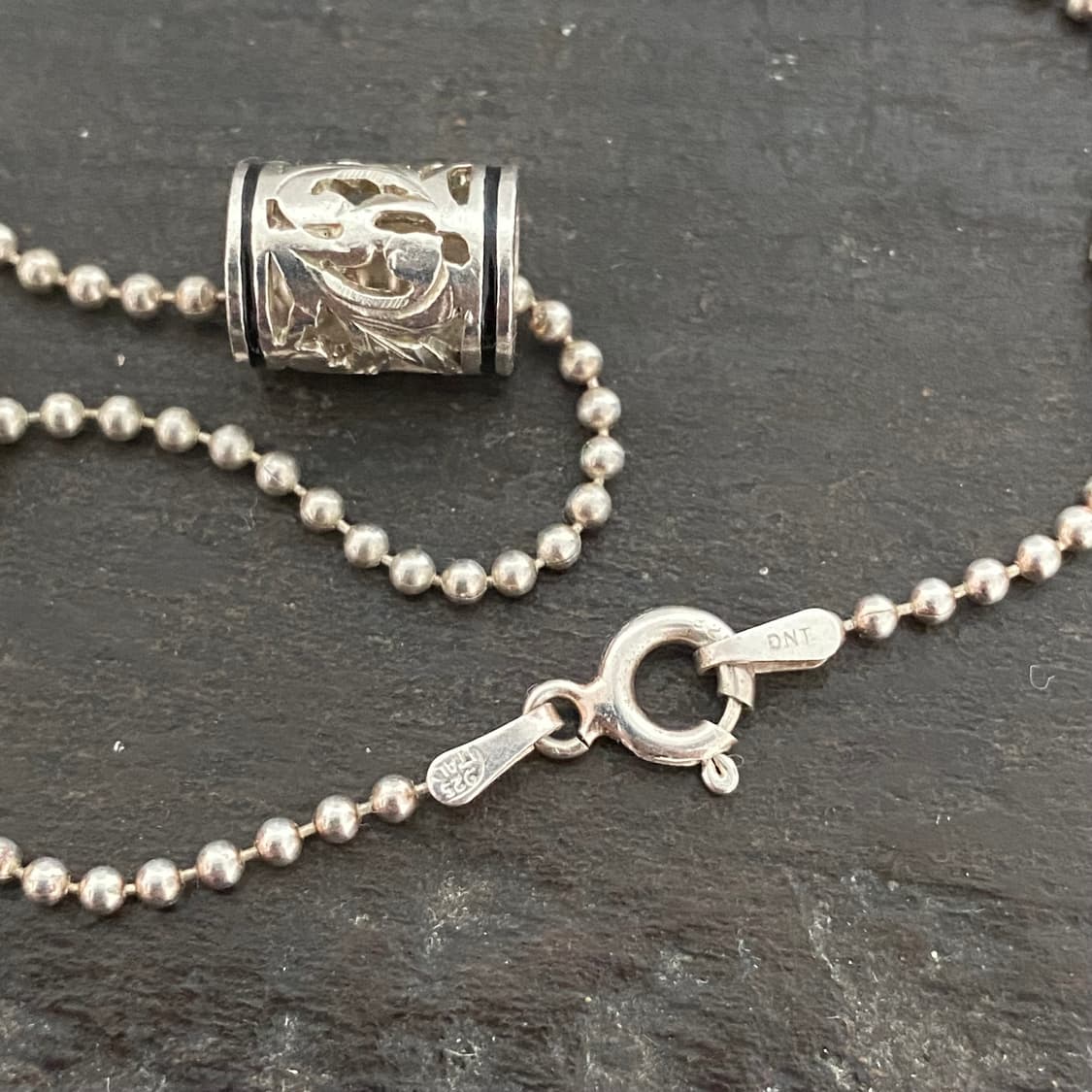 七寶 m cylinder 925silver neckla 상품이미지3