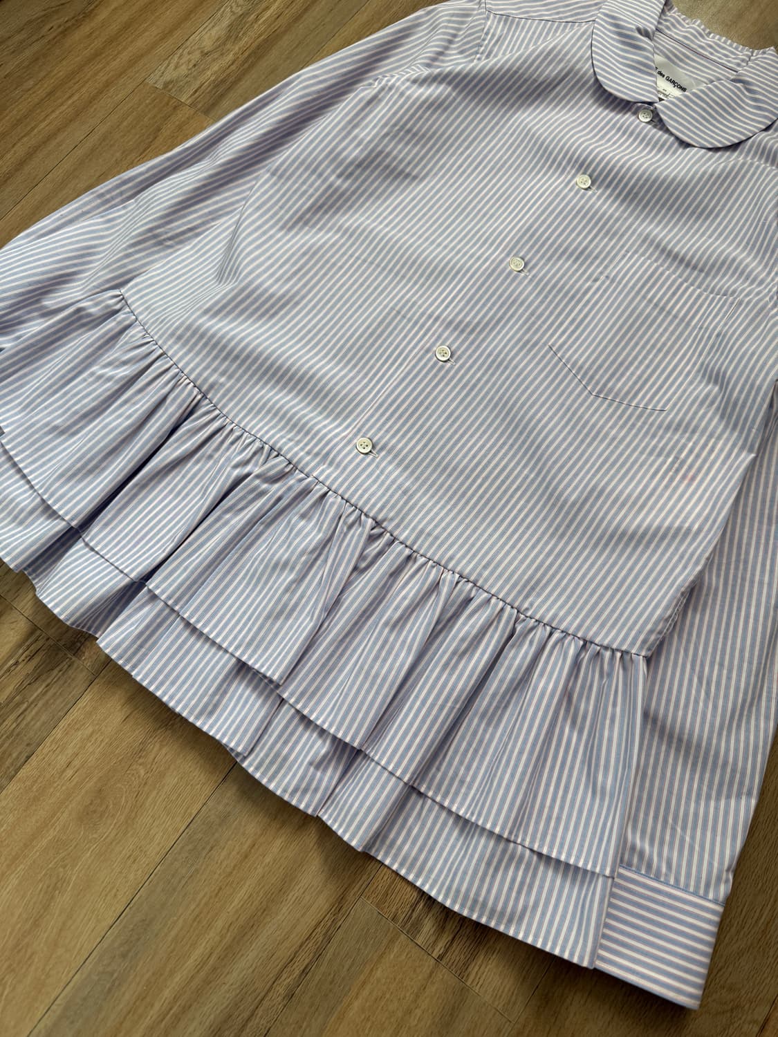 꼼데가르송 프릴 스트라이프 셔츠 상품이미지4