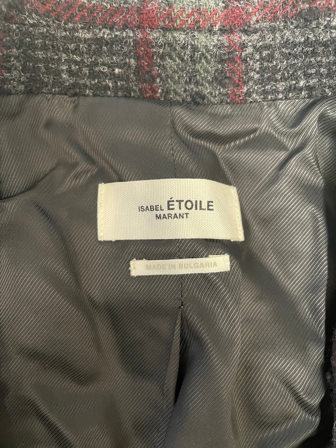 이자벨마랑 에뜨왈 체크 울 자켓 상품이미지2