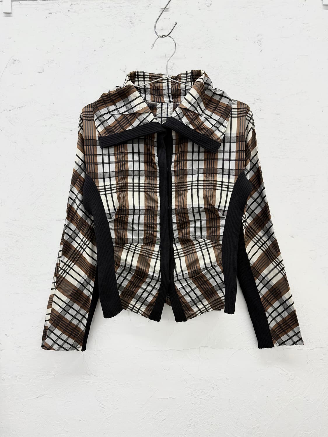 hiroko bis 믹스드 체크 탑 상품이미지1