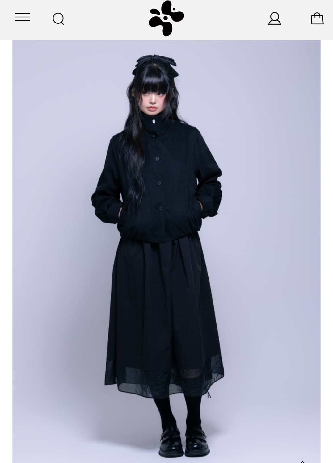 나이엔 하이넥 버튼 포인트 점퍼 상품이미지6