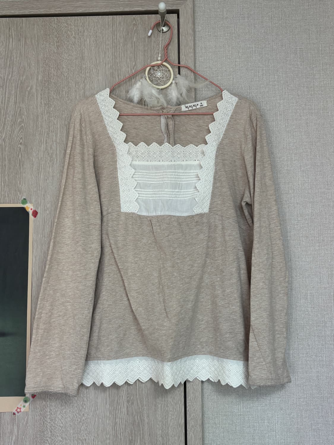 일본 빈티지 모리걸 사만사모스 SM2 모카베이지 이너 티셔츠 상품이미지1