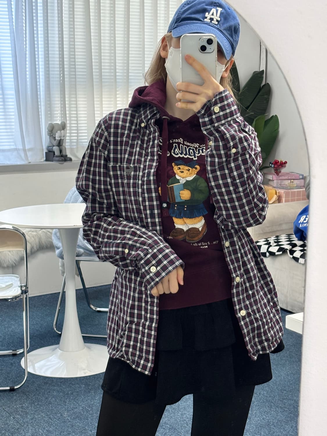 아베크롬비 체크 셔츠🍷 상품이미지2