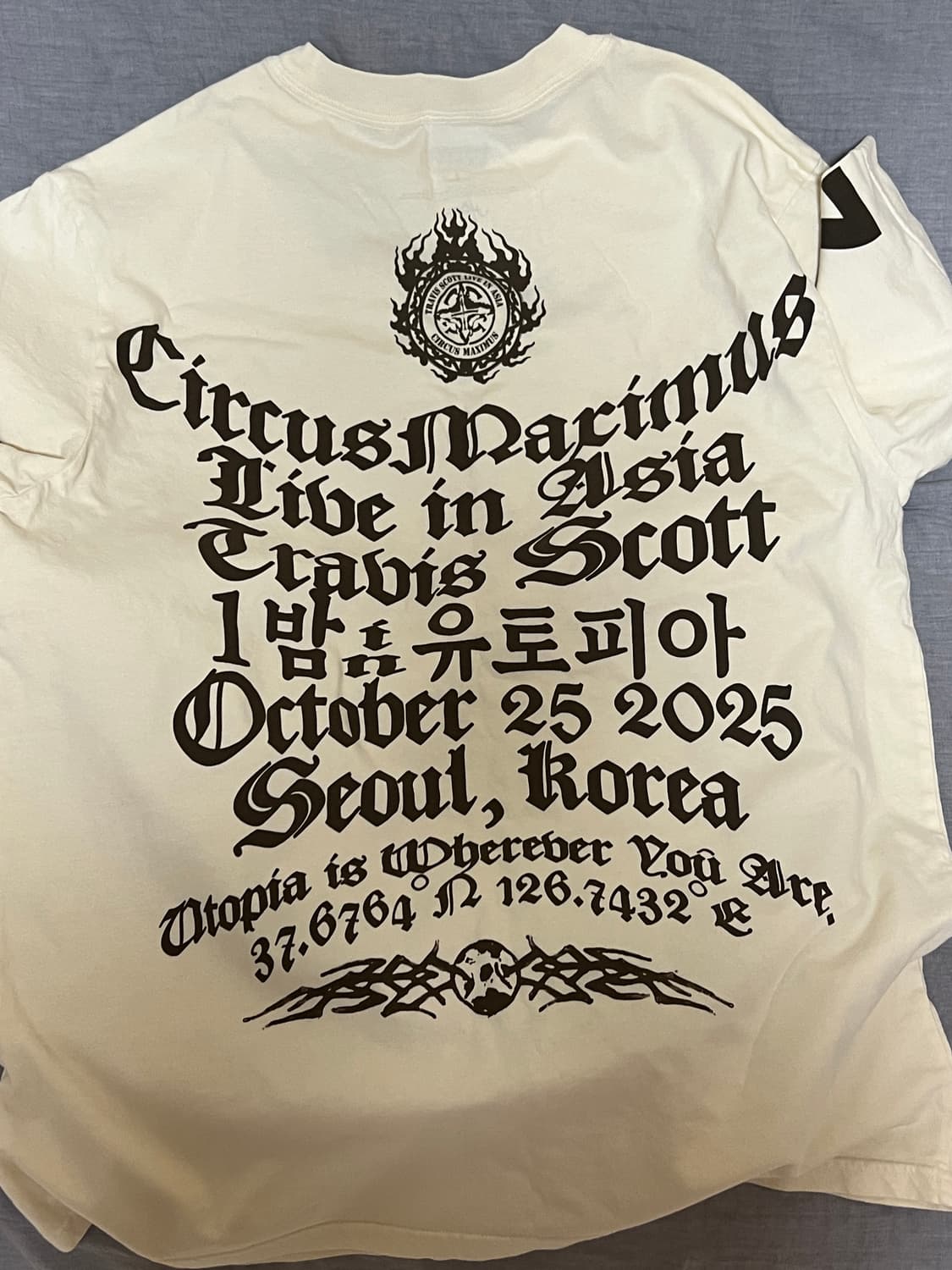 트레비스 스캇 머천다이즈 반팔 새상품 상품이미지2