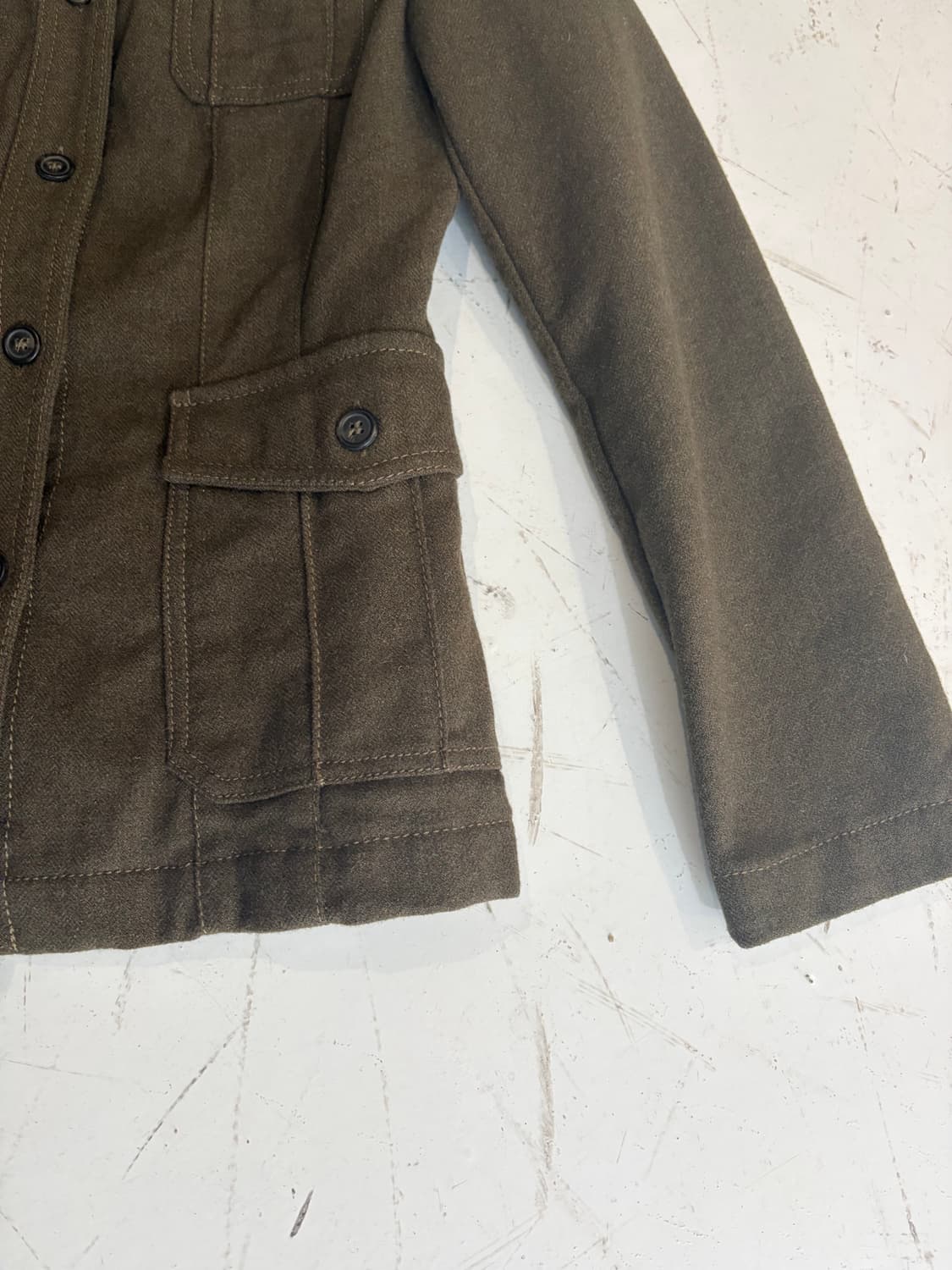 Sisley 스탠드카라 밀리터리 자켓 상품이미지7