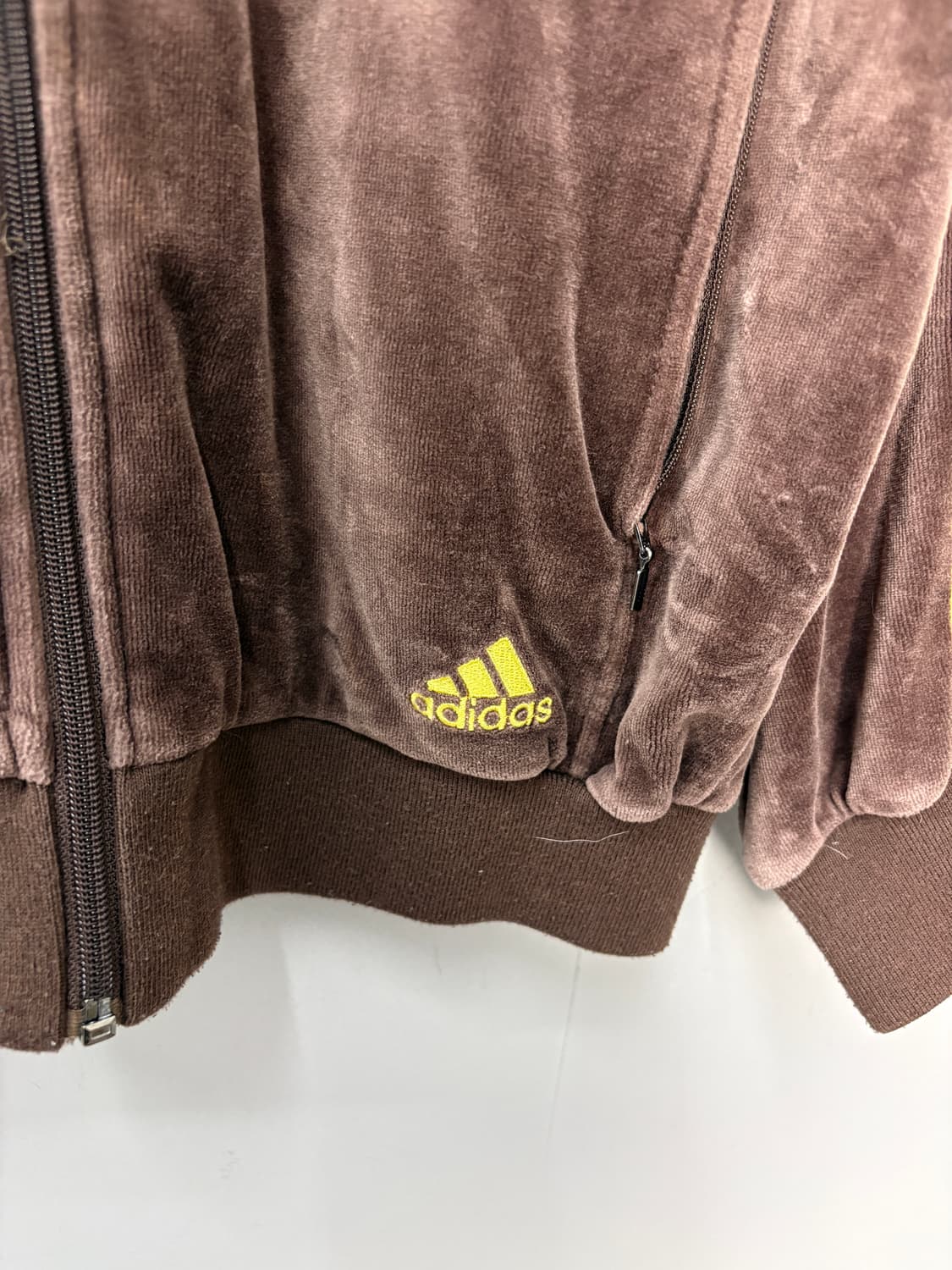 아디다스 벨벳 브라운 벨로아 트랙자켓 A3680 상품이미지3