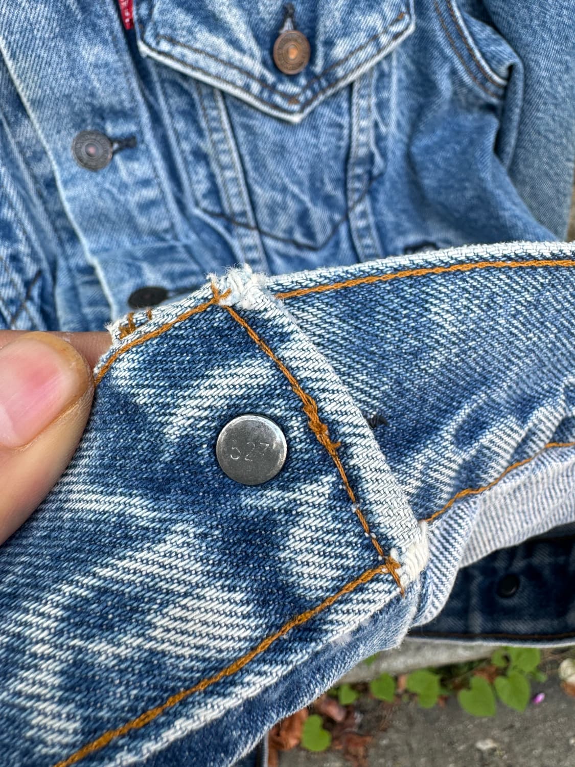 80s levis 리바이스 3rd usa made 데님 트러커 자켓 상품이미지6