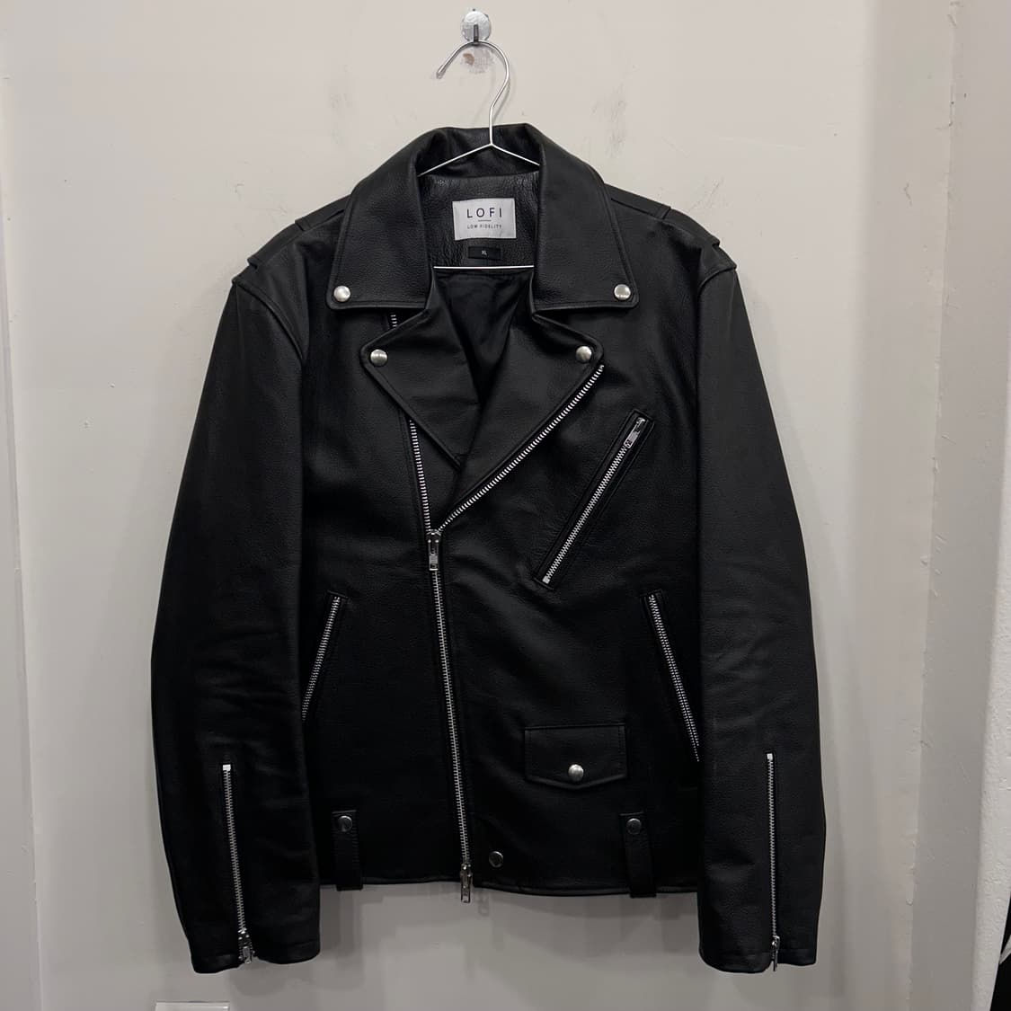 LOFI 로파이 하드쉘 비건레더 더블카라 라이더자켓 상품이미지2