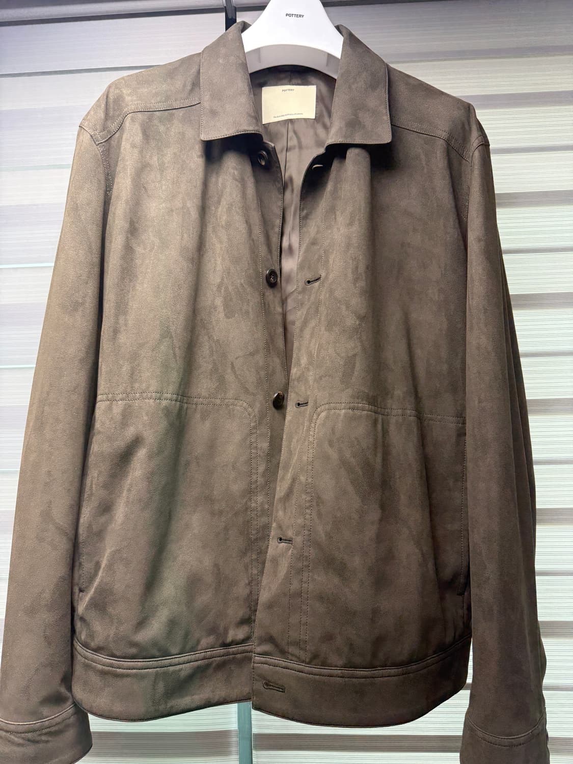 포터리 포우 스웨이드 자켓 3사이즈 상품이미지1