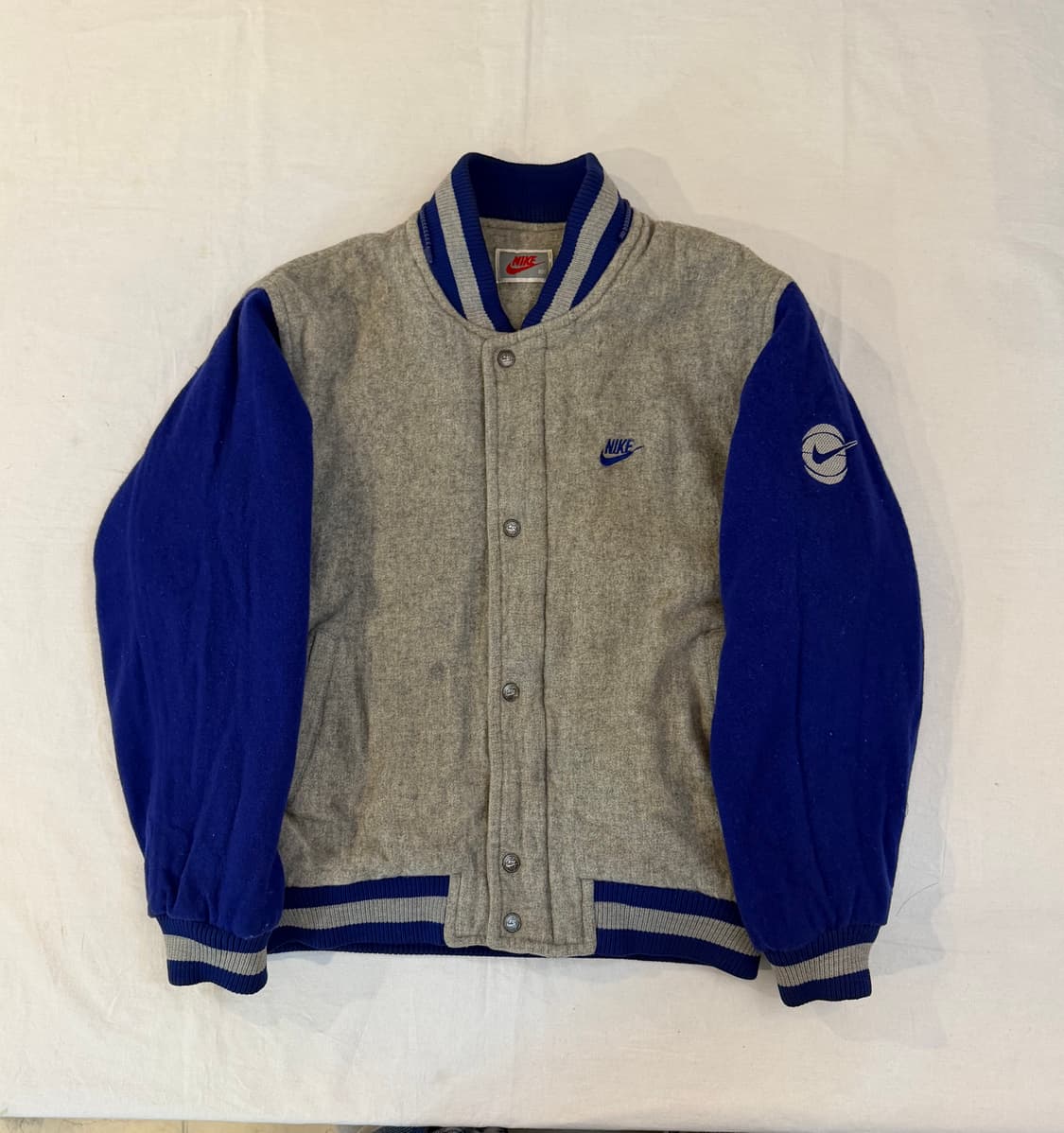 90s 나이키 올드스쿨 울 바시티자켓 배스킷볼 상품이미지3