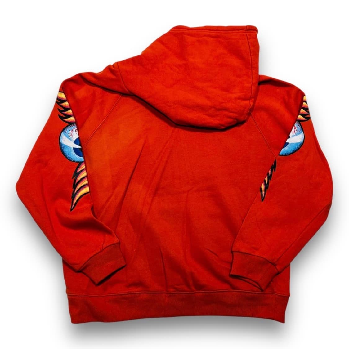 본더치 오버 몬스터 사이드 로고 빈티지 주황 후드티 상품이미지3