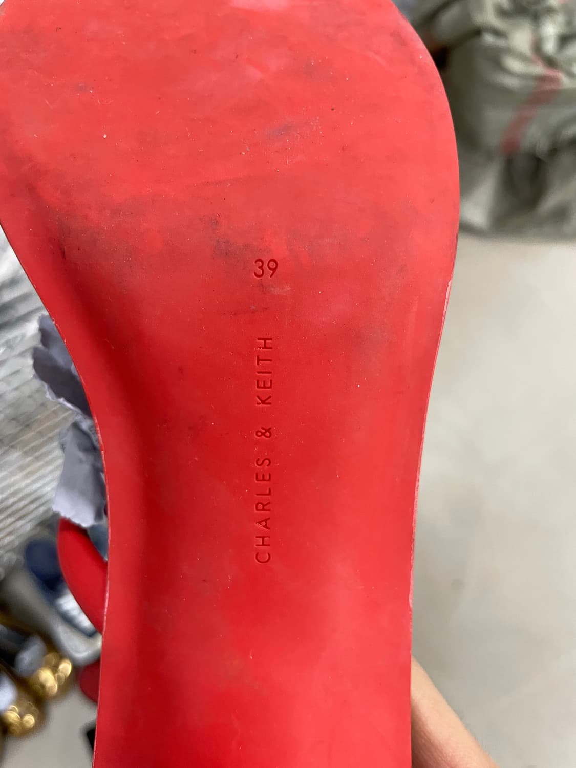 찰스앤키스 스트랩 샌들 레드 39 상품이미지10