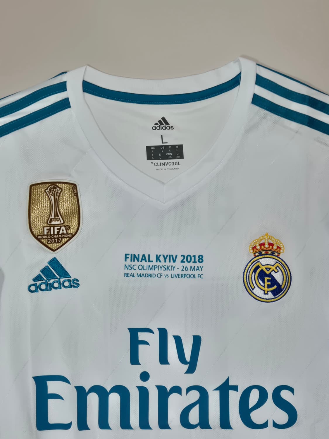 17-18 레알마드리드 가레스 베일 긴팔유니폼 L 상품이미지3