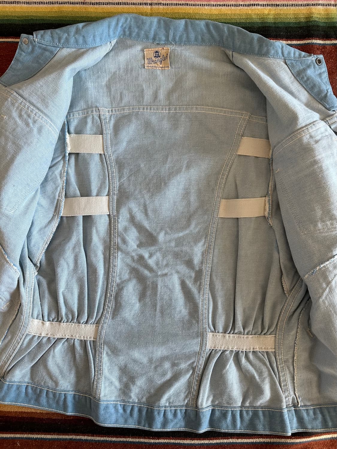 60s USA 빈티지 랭글러 22MJZ 셀비지 데님 자켓 24MJZ 상품이미지8