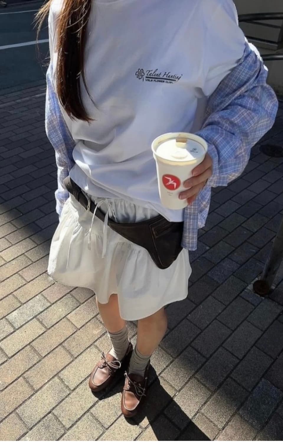 더 베를린 ) 벨트백 브라운 상품이미지4