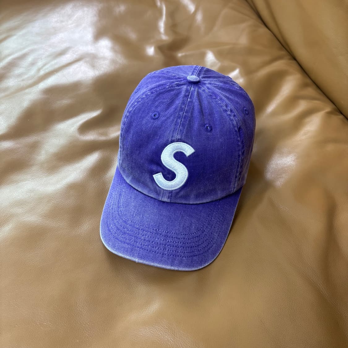 슈프림 S로고 6패널 볼캡 모자 20ss 피그먼트 퍼플 상품이미지1
