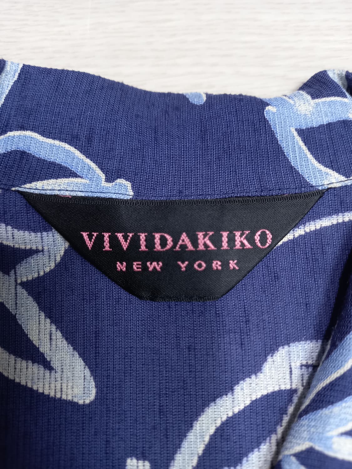 XL105 VIVIDAKIKO 하와이안셔츠 네이비 XL-465 상품이미지4
