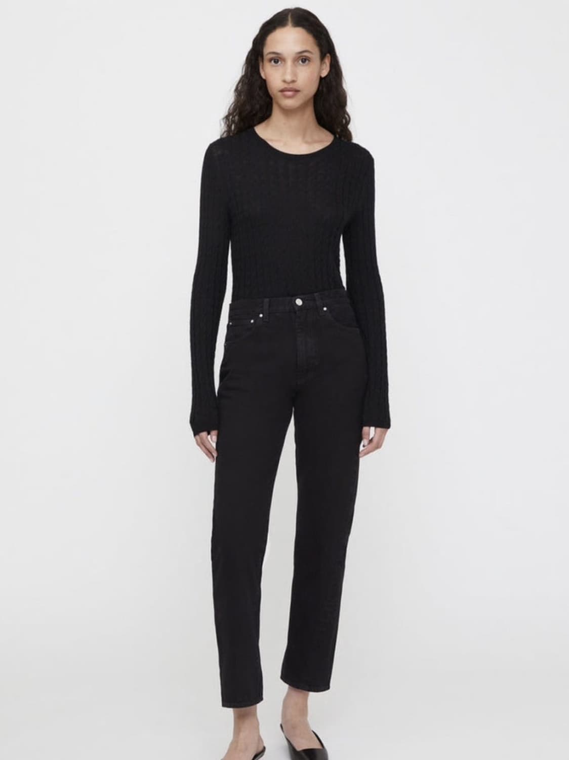 토템 트위스트 심 데님 흑청 24/32 상품이미지4