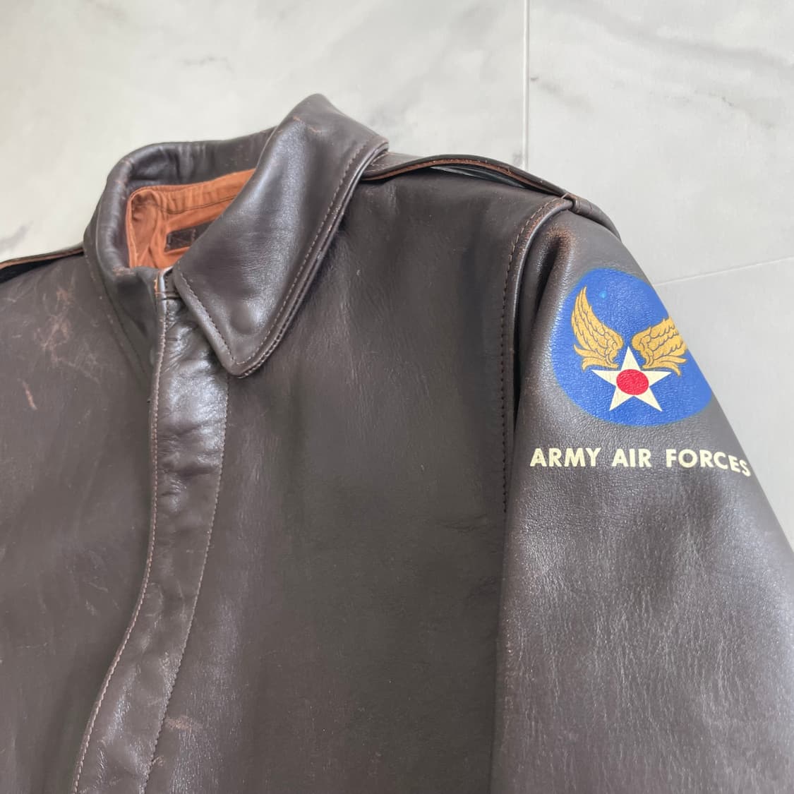 구 리얼맥코이 A-2 러프웨어 27752 다크씰 브라운 38 사이즈 상품이미지3