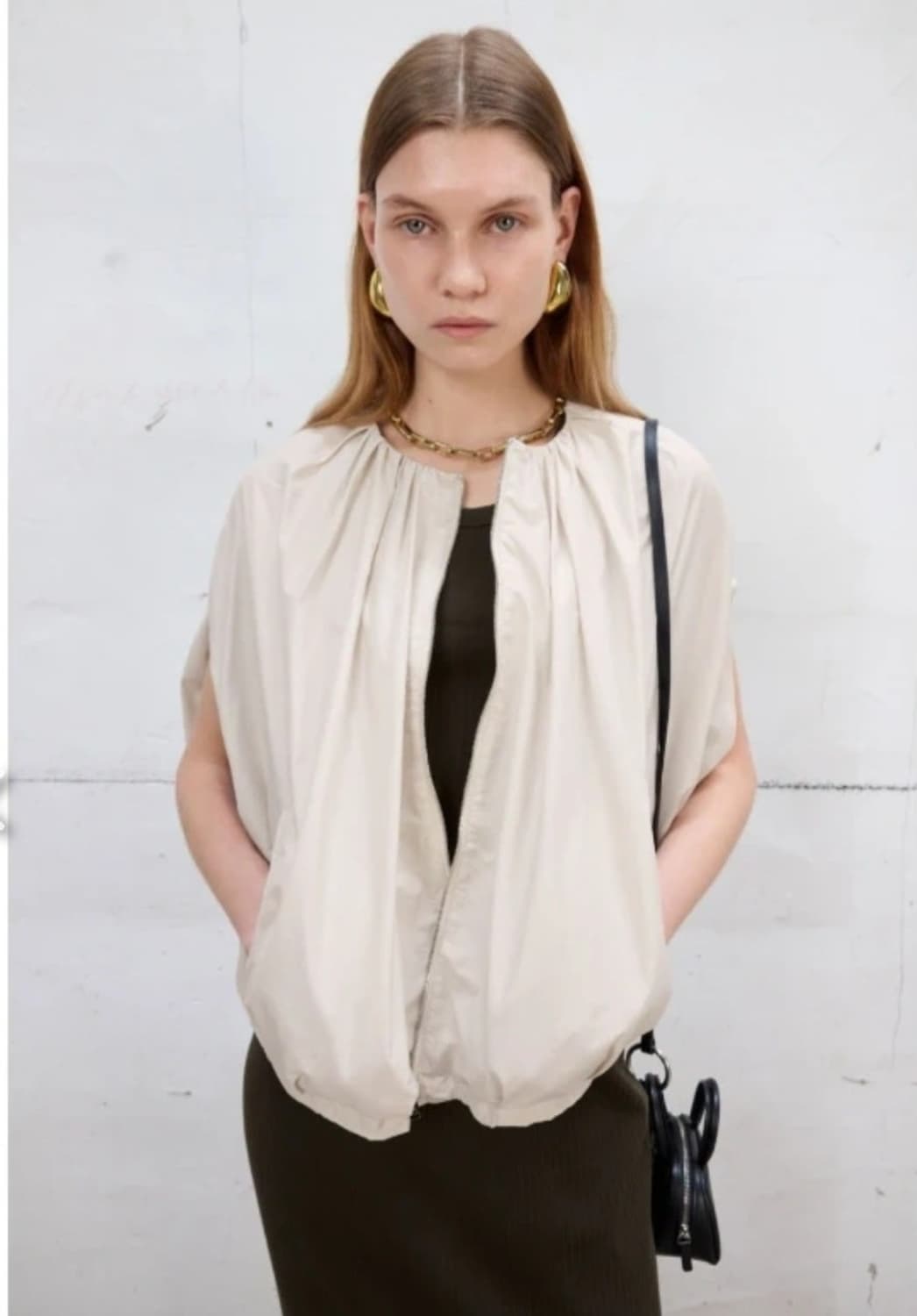 오르 ORR 셔링 블루종 자켓 여성M 상품이미지8