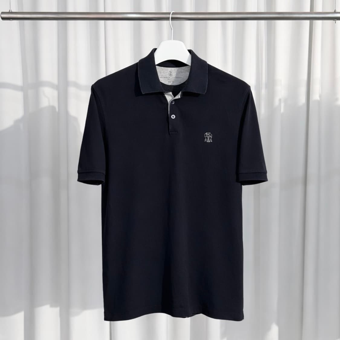 (110) 브루넬로 쿠치넬리 로고 코튼 카라티 XXL 상품이미지2