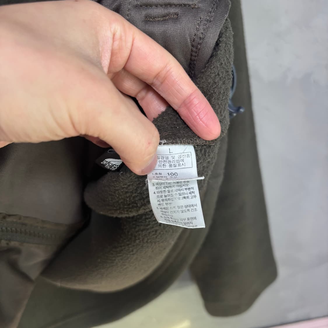 노스페이스 플리스 카키 상품이미지3