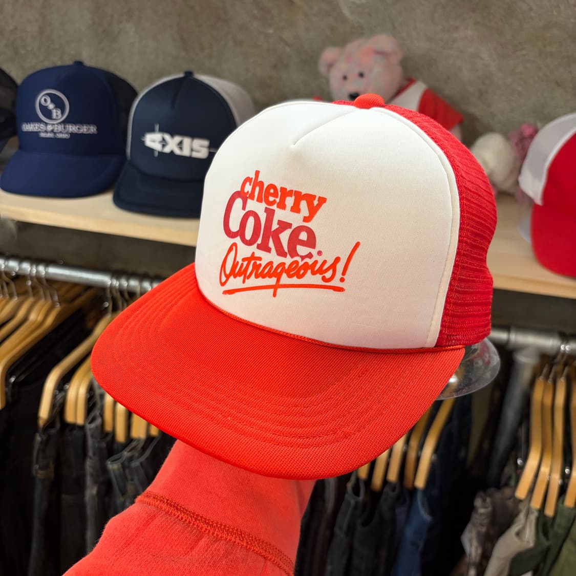 90s USA 빈티지 체리콕 굿즈 트러커 매쉬 볼캡 모자  상품이미지2