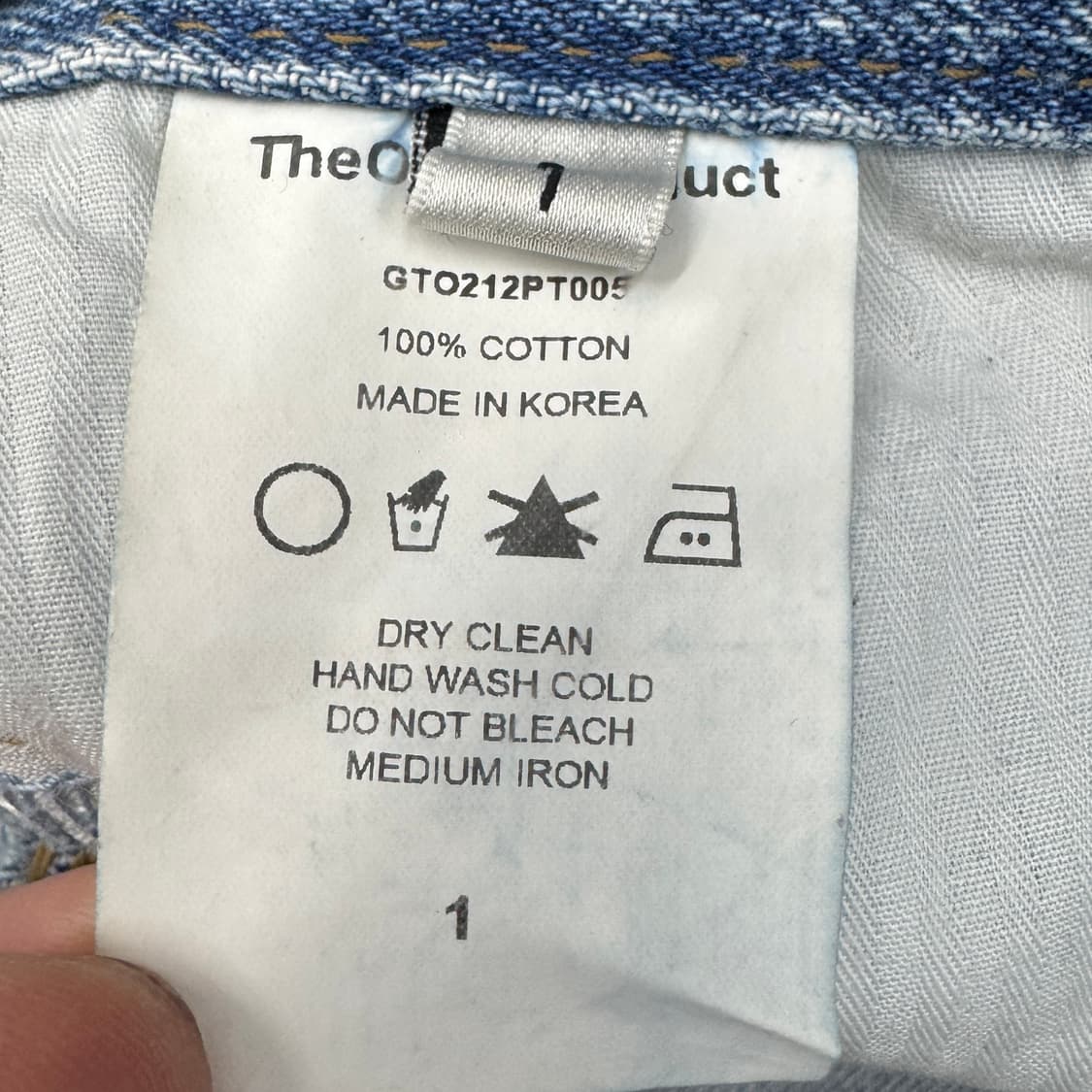 더오픈프로덕트 디스트레스드 와이드 데님팬츠 상품이미지10