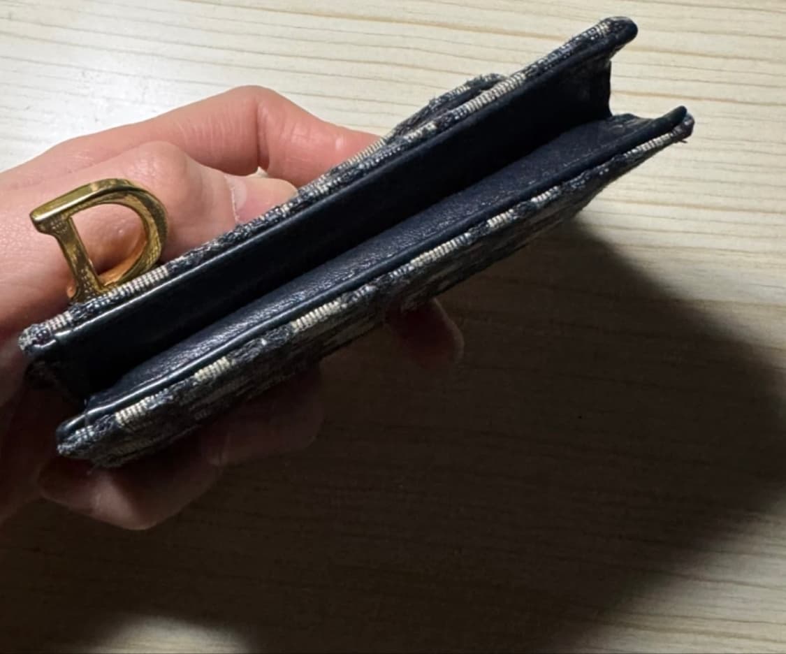 디올 새들 플랩 카드지갑 상품이미지3