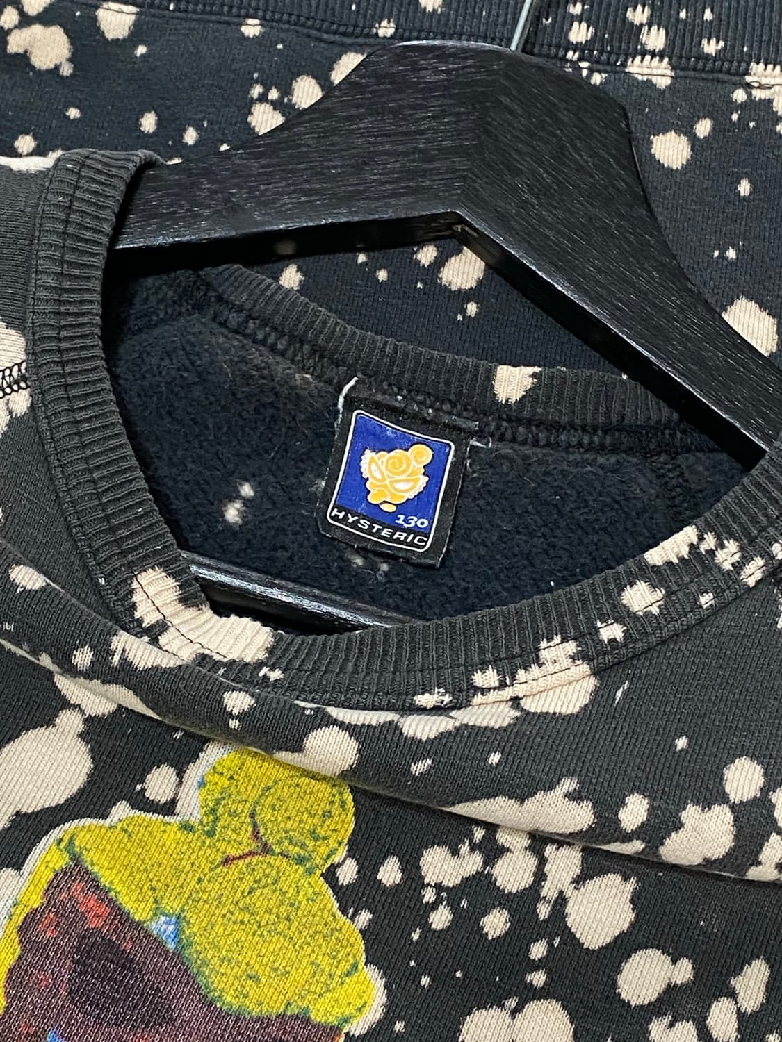 Hysteric glamour 캐릭터 프린팅 블리치 반팔티셔츠 상품이미지9