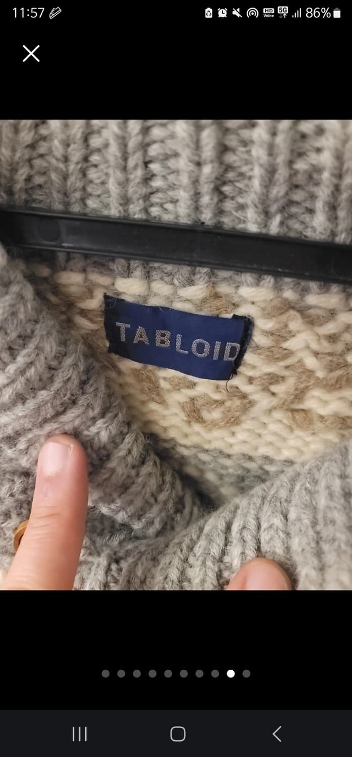 곰돌이 코위챤 Tabloid 타블로이드 니트 상품이미지8