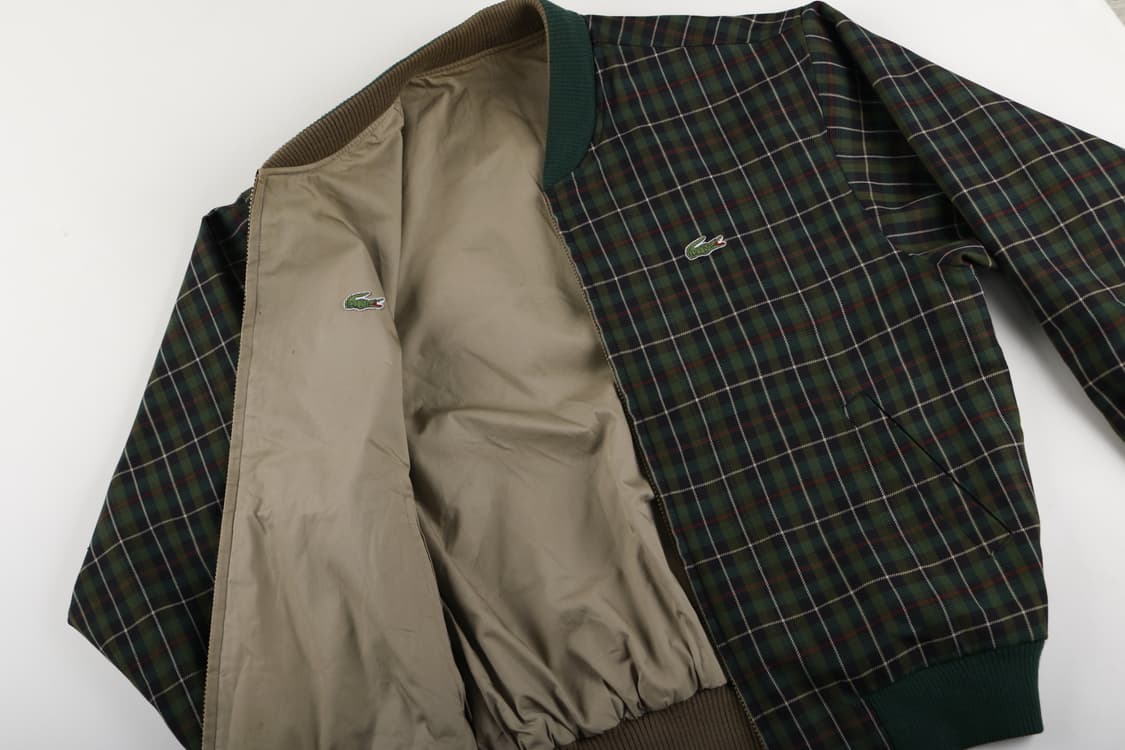 [L] 90's 라코스테 체크 블루종 자켓 상품이미지5