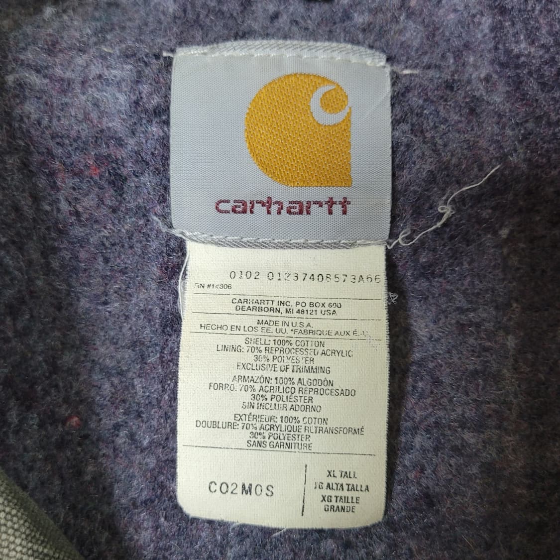 칼하트 C02 초어 코트 MOS (Usa) 상품이미지5