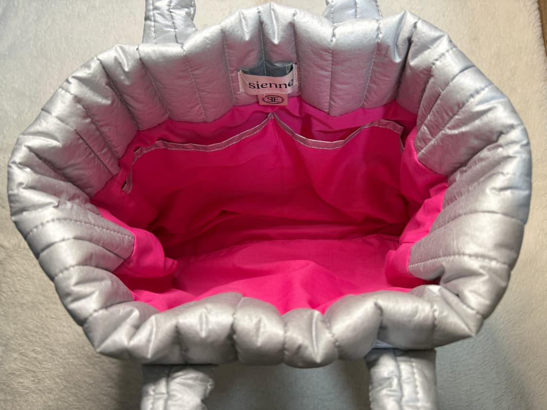 시엔느 패딩백 실버 상품이미지5