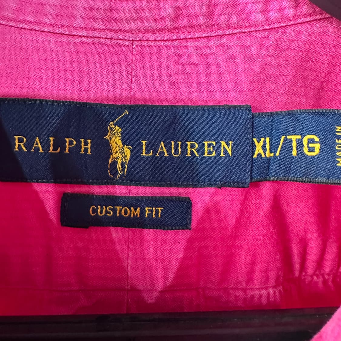 폴로랄프로렌 핫핑크 셔츠 남방 XL 상품이미지3