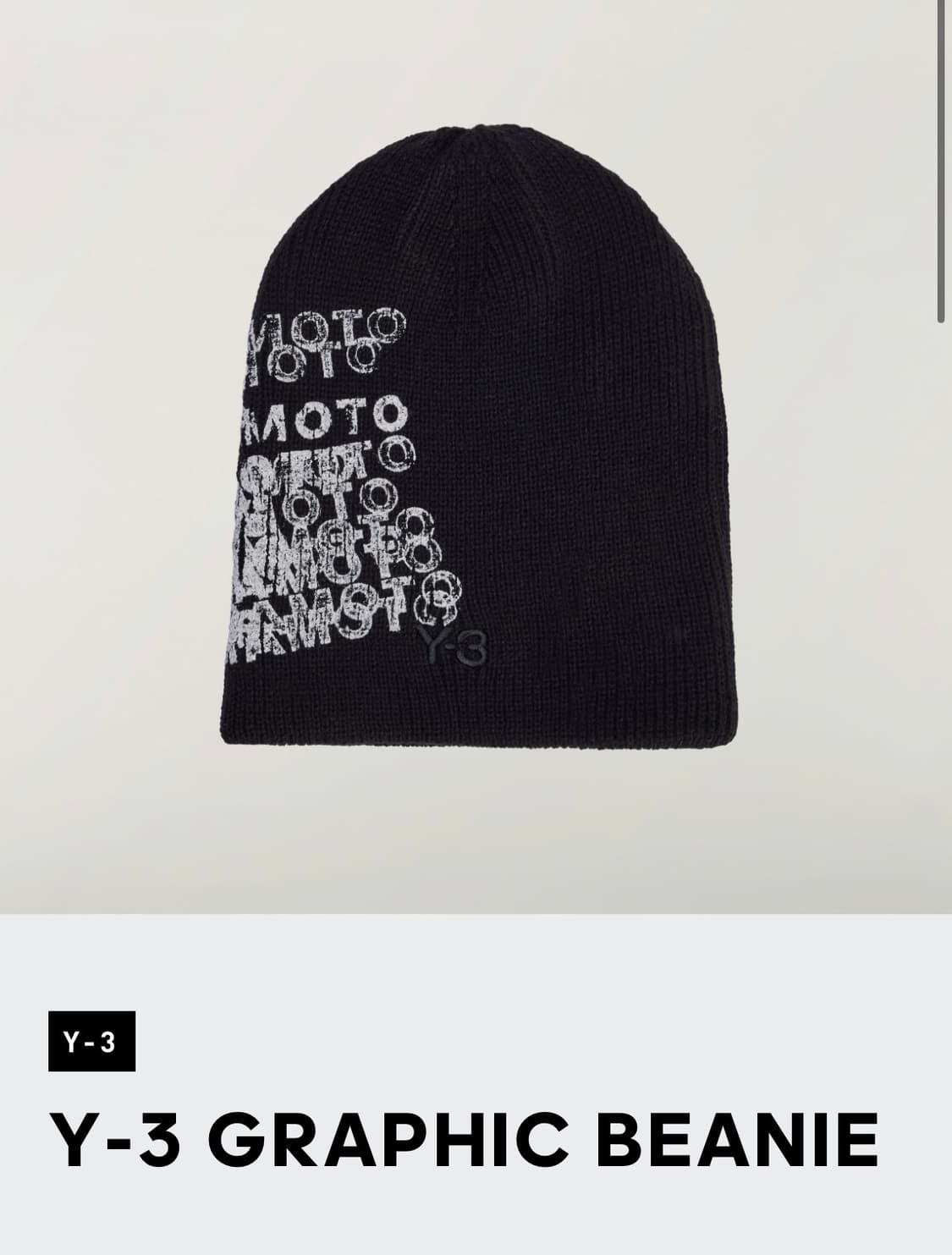 Y-3 그래픽 비니 (극미중고) 상품이미지1