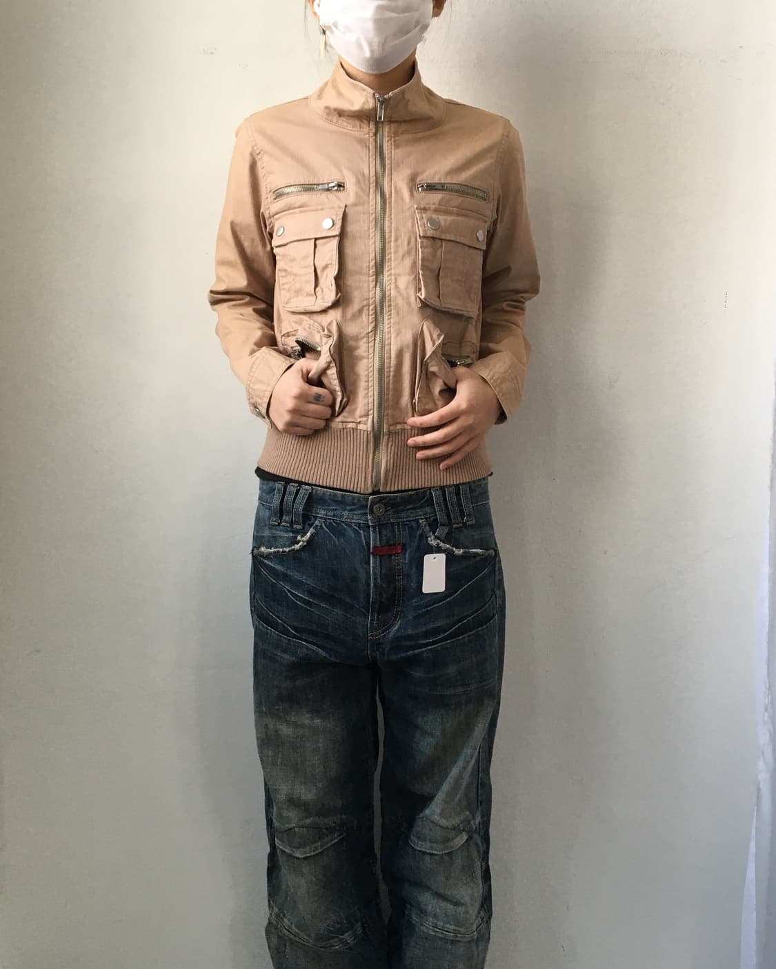 Multi pocket high neck zip up 상품이미지7