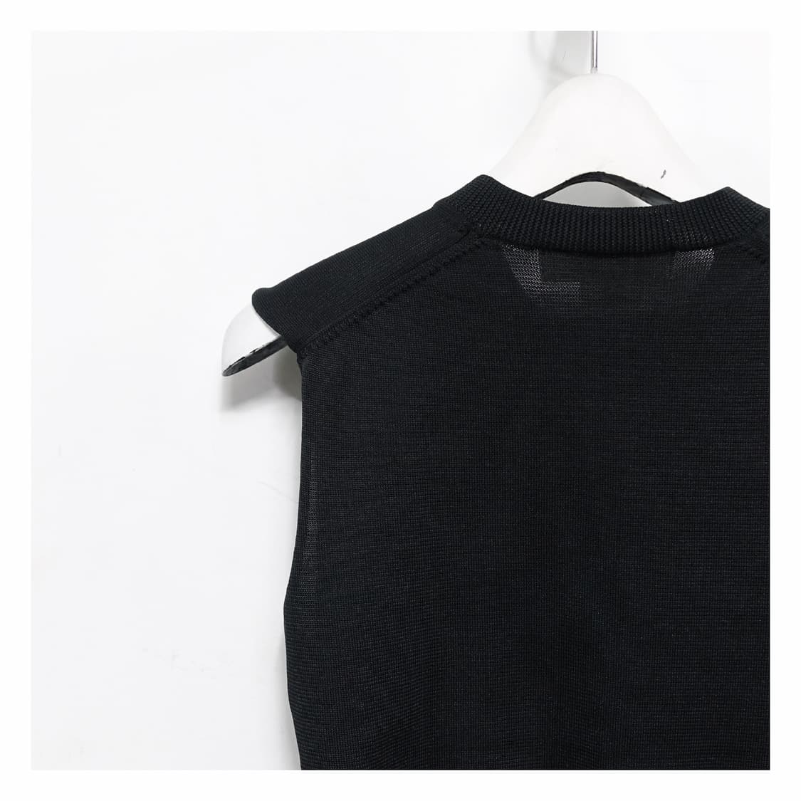 COMMEDESGARCONS 꼼데가르송 하프 슬리브리스 니트 가디건 나시 상품이미지7