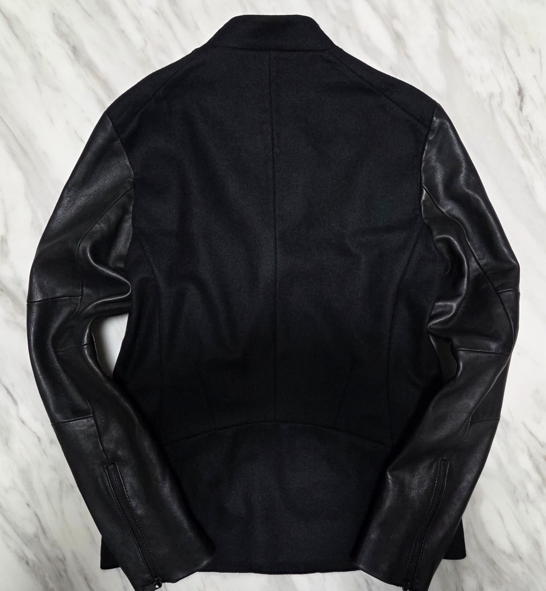 준지 팔가죽 라이더 자켓 상품이미지3