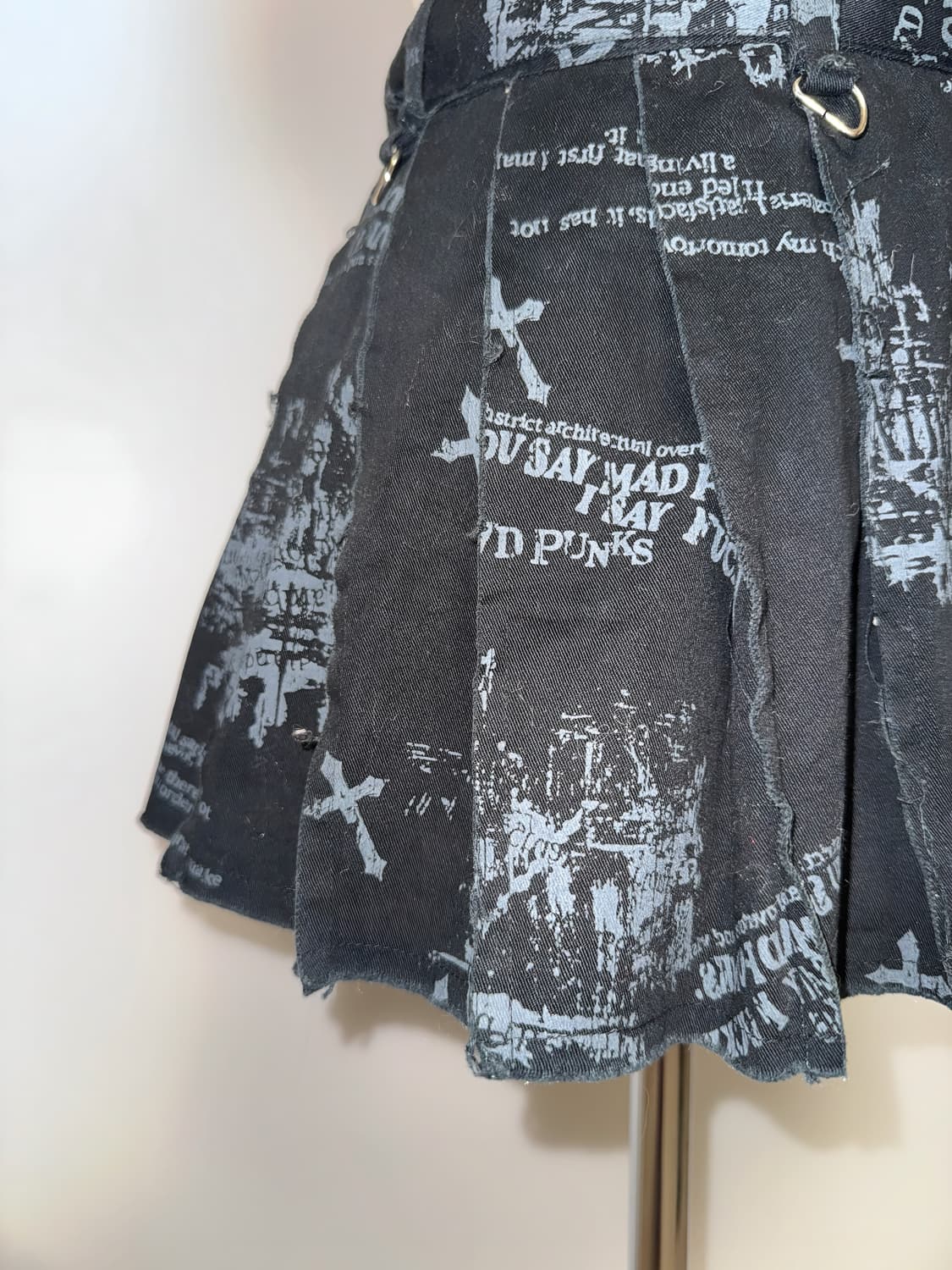 매드펑크 커스텀 랩스커트 상품이미지3