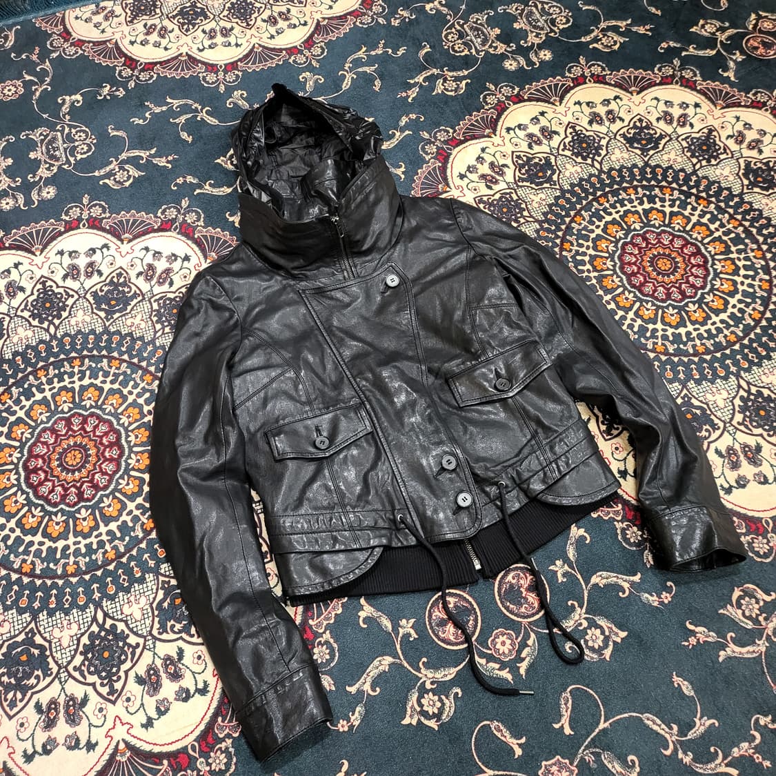리얼 레더 자켓 (os) 상품이미지2