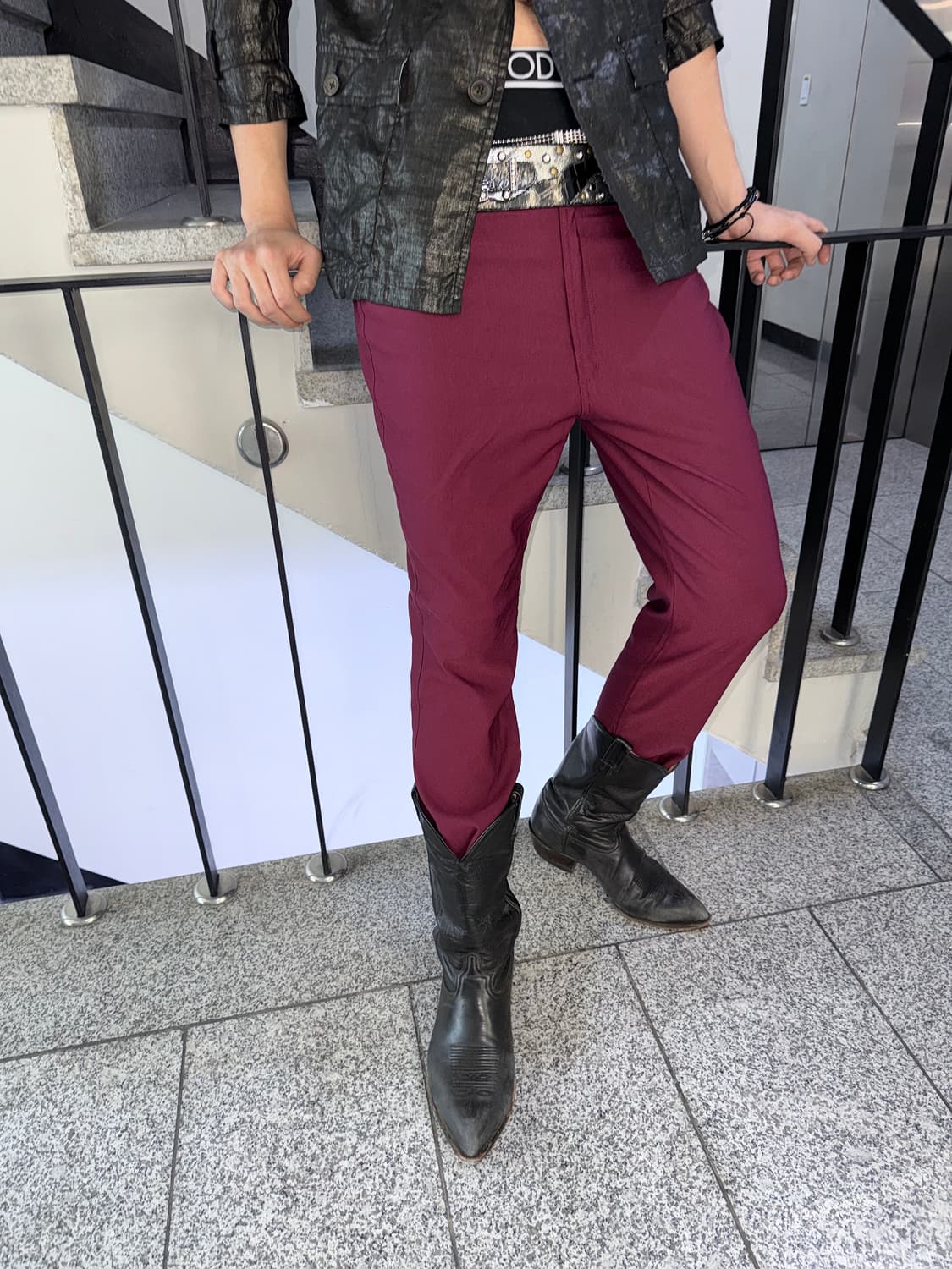 burgundy pants 상품이미지1