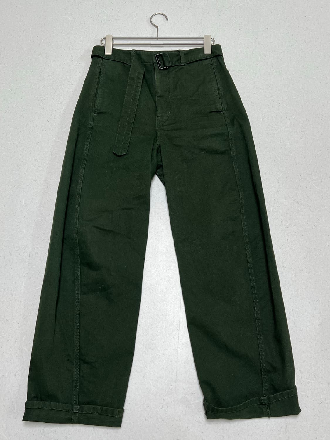 르메르 트위스트 벨티드 데님 팬츠 그린 S 상품이미지5