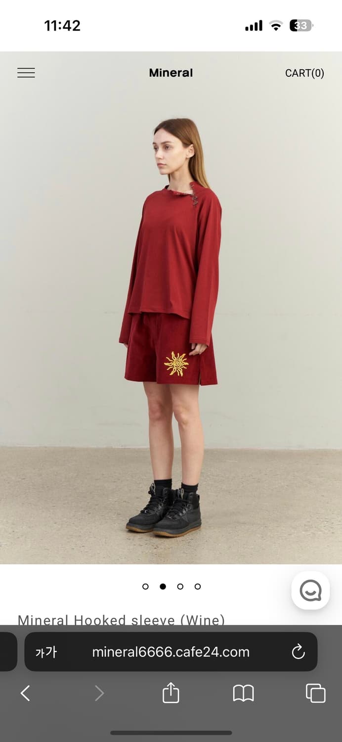 Mineral Hooked sleeve (Wine) 상품이미지2